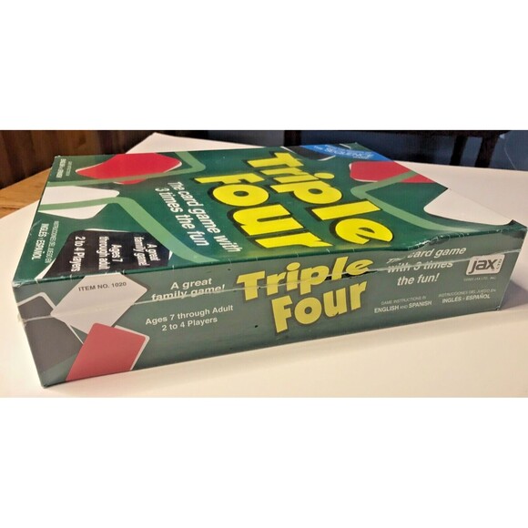 New Triple Four Family Card Game Factory Sealed 2003 Jax Makers of Sequence - Picture 2 of 5